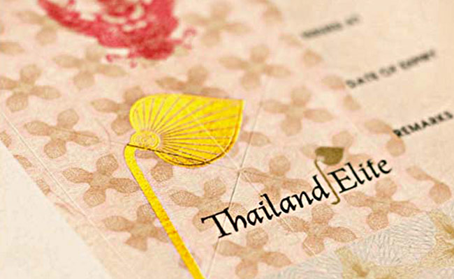 thailand elite visa stamp