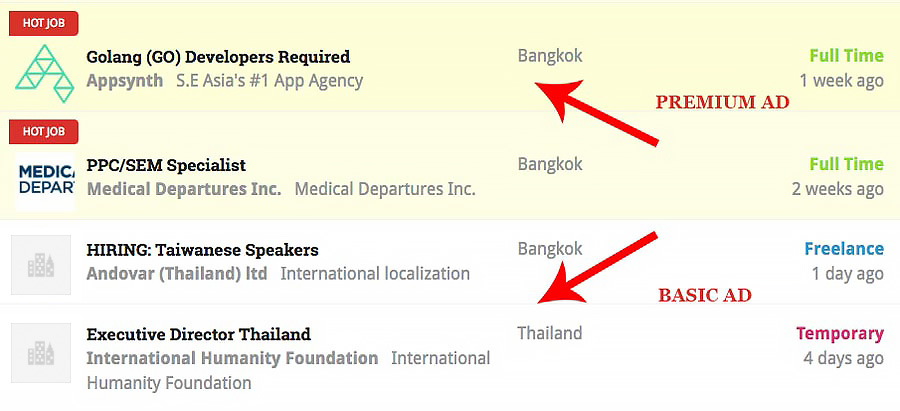 thailand jobs board